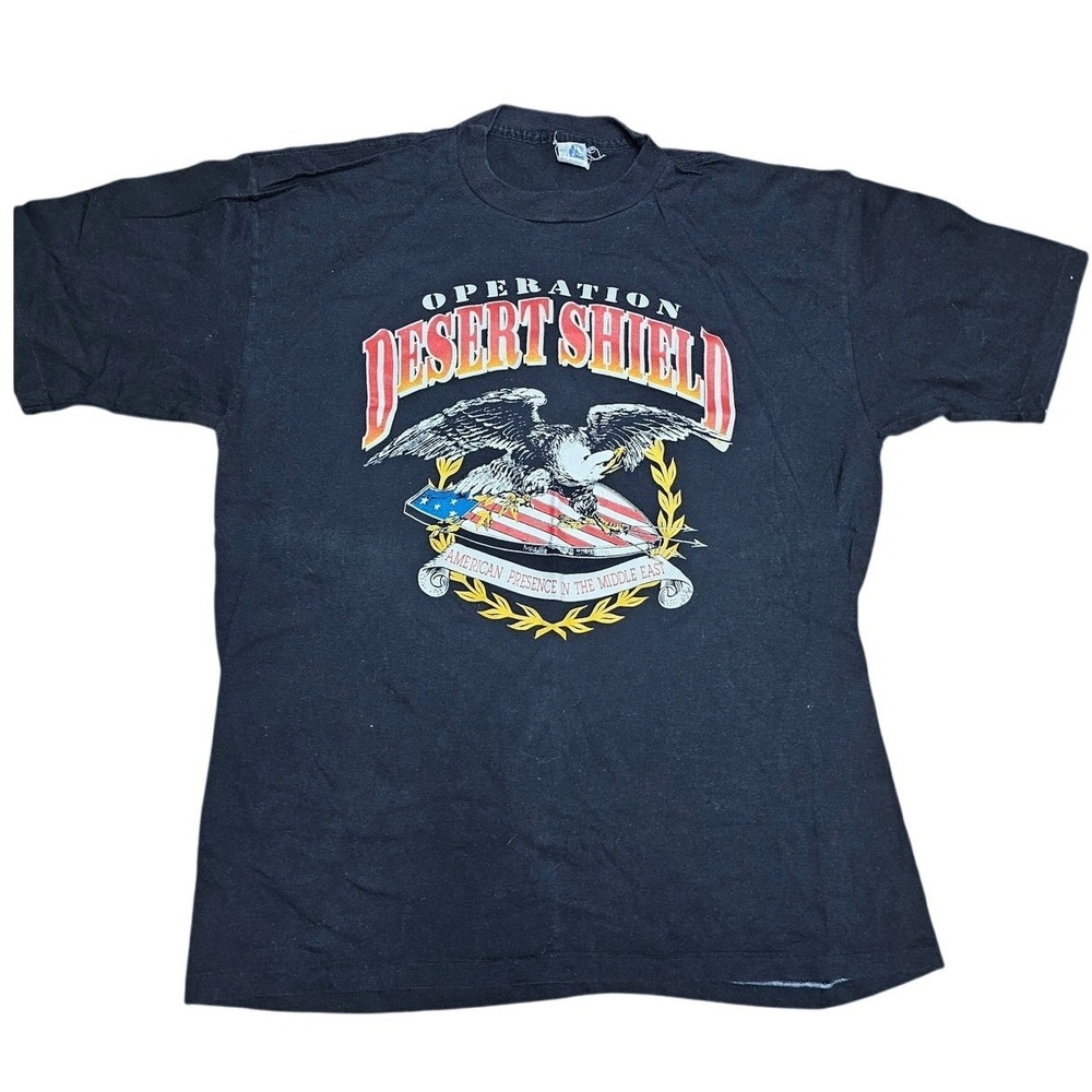 VINTAGE DESERT SHIELD T SHIRT‎ XL